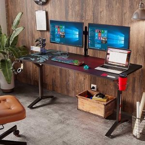 Seven Warrior Gaming Desk 60INCH with Dual Monitor Mount